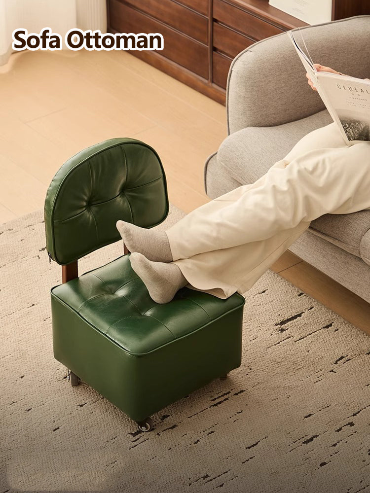 Swivel Rolling Stool Chair|360° Caster Wheel Small Chair|Portable Rolling Chair with Casters