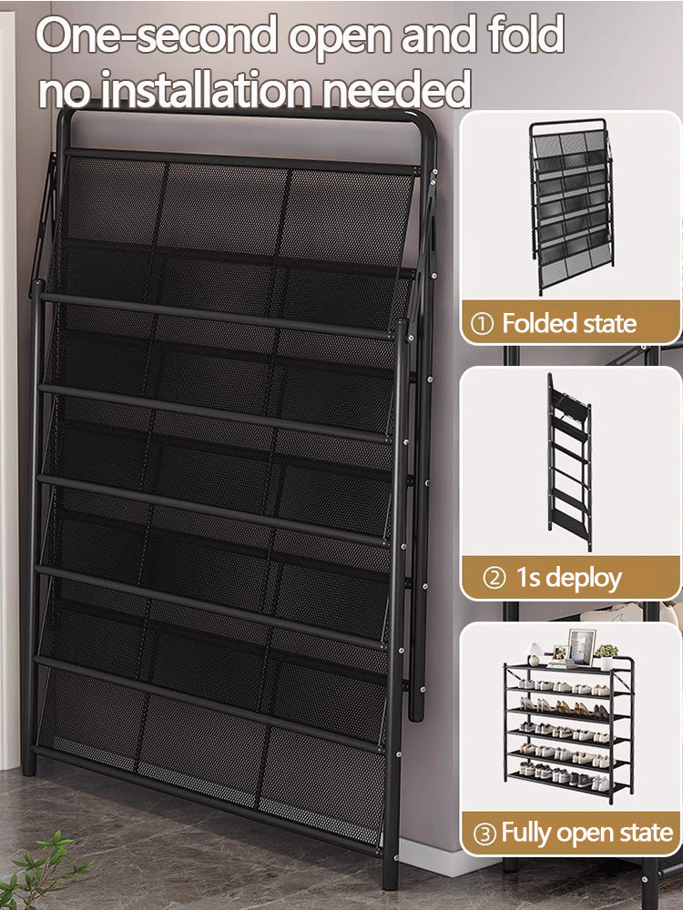 Instant Setup Shoe Rack – Foldable, Durable, Space-Saving Design