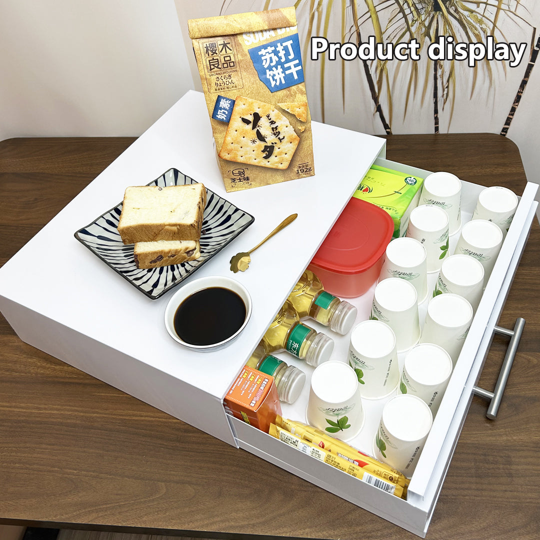Pull-Out Microwave Rack|Storage Shelf|Rack for Coffee Maker|Extendable Countertop