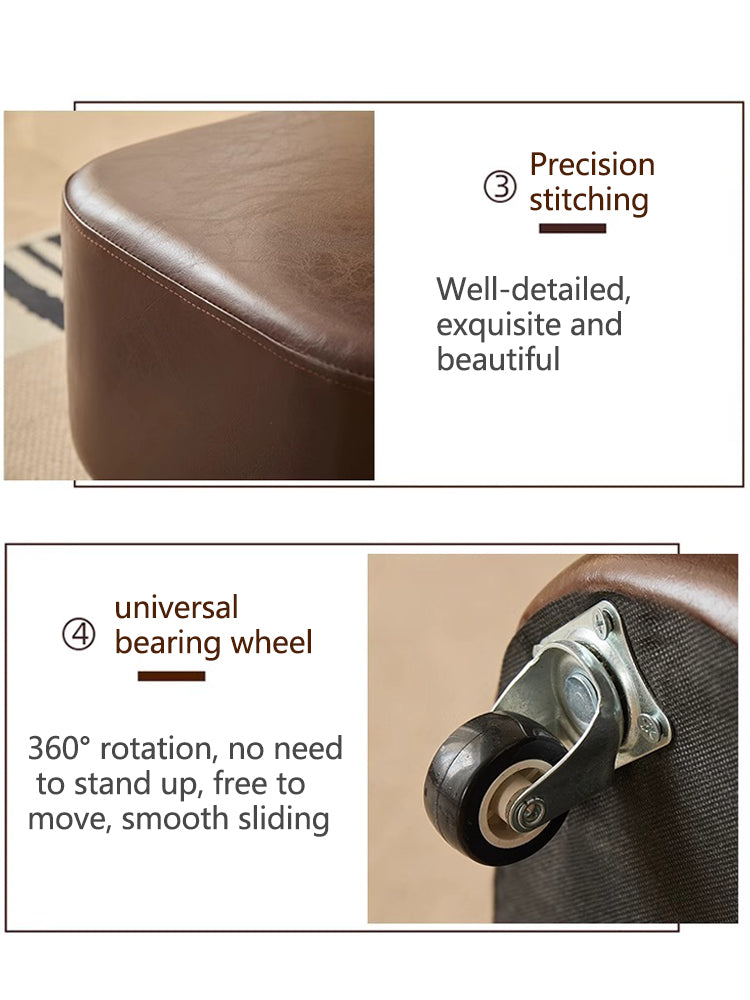 Swivel Rolling Stool Chair|360° Caster Wheel Small Chair|Movable Stool with Universal Wheels