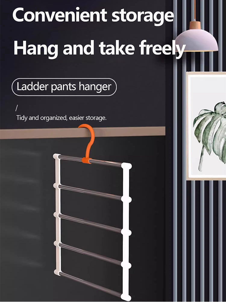 Foldable Multi-Layer Pants Rack – Space-Saving Stainless Steel Hanger