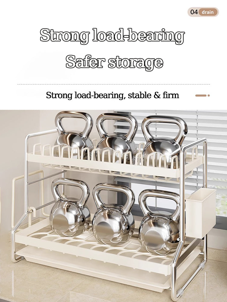 Dish Drying Rack – Bowl & Plate Drainer for Kitchen Counter
