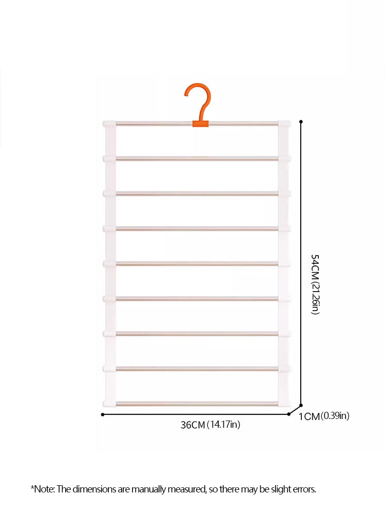 Foldable Multi-Layer Pants Rack – Space-Saving Stainless Steel Hanger