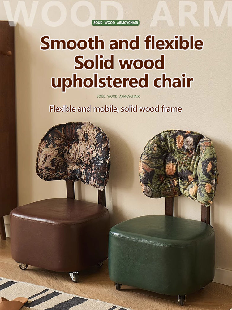 Swivel Rolling Stool Chair|360° Caster Wheel Small Chair|Movable Stool with Universal Wheels
