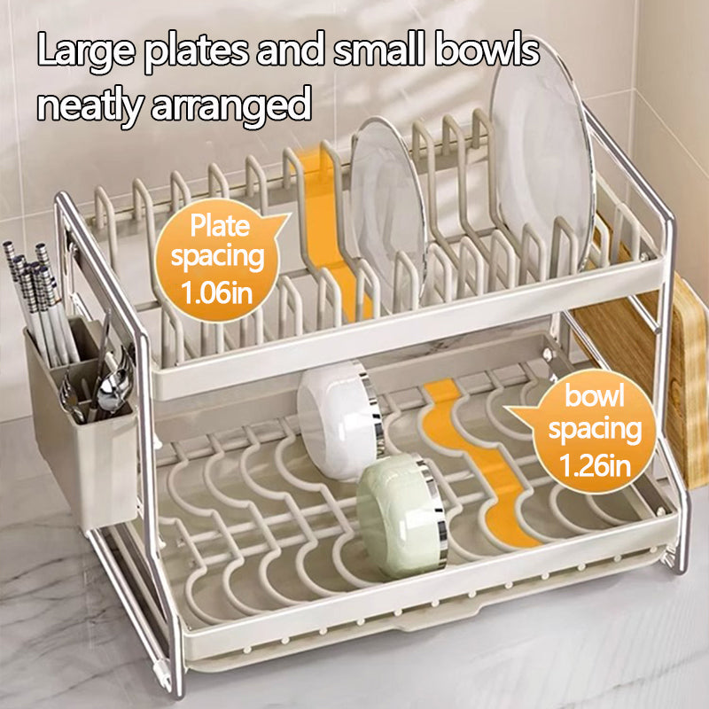 Dish Drying Rack – Bowl & Plate Drainer for Kitchen Counter