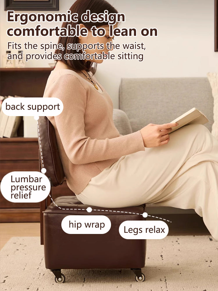 Swivel Rolling Stool Chair|360° Caster Wheel Small Chair|Portable Rolling Chair with Casters
