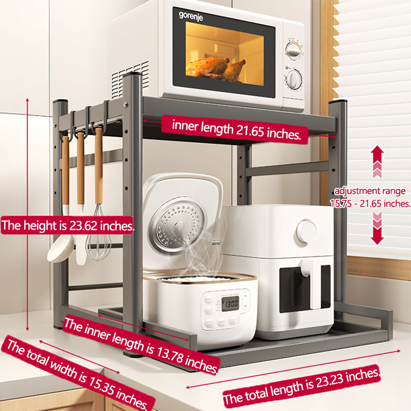Countertop Rice Cooker and Microwave Storage Rack