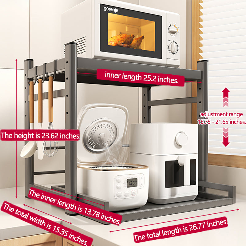 Countertop Rice Cooker and Microwave Storage Rack